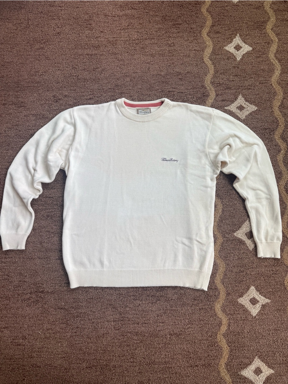 Thomas Burberry Cream Sweater
